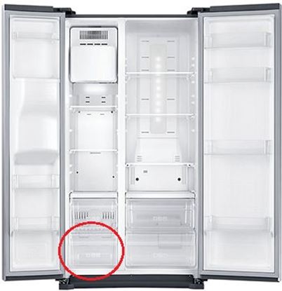 Obrázek Samsung DA97-12804D 2. šuplík z vrchu v levé části mrazničky pro americkou ledničku 